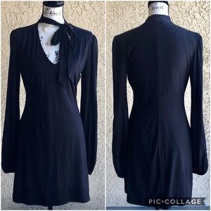 Marciano Black Tie Neck Dress size Medium